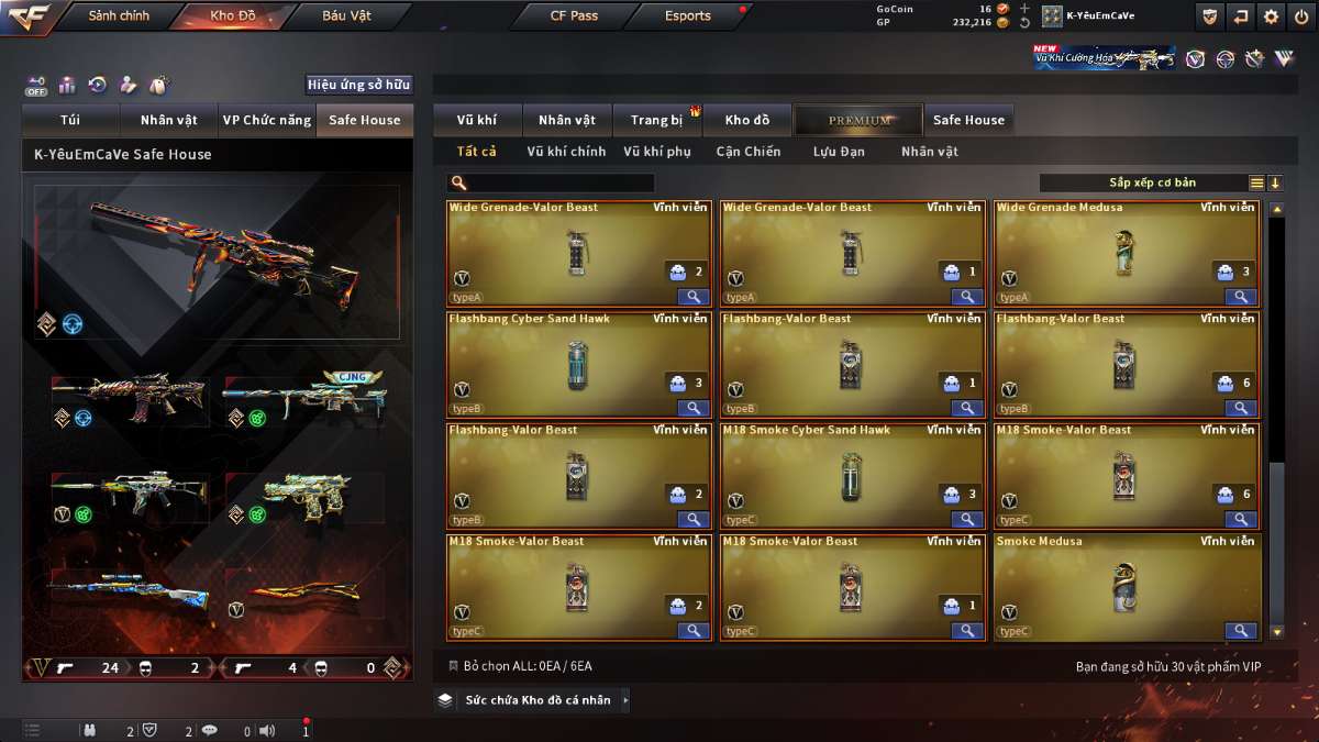 shop acc cf uy tin gia re